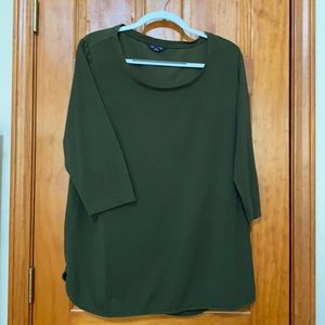 Lands End 3/4 sleeve blouse size 1X